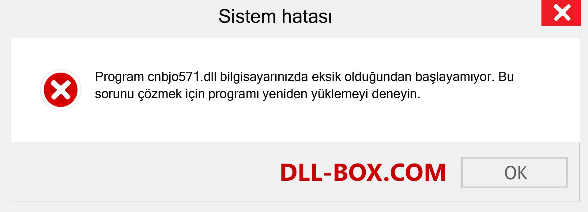 cnbjo571.dll dosyası eksik mi? Windows 7, 8, 10 için İndirin - Windows'ta cnbjo571 dll Eksik Hatasını Düzeltin, fotoğraflar, resimler